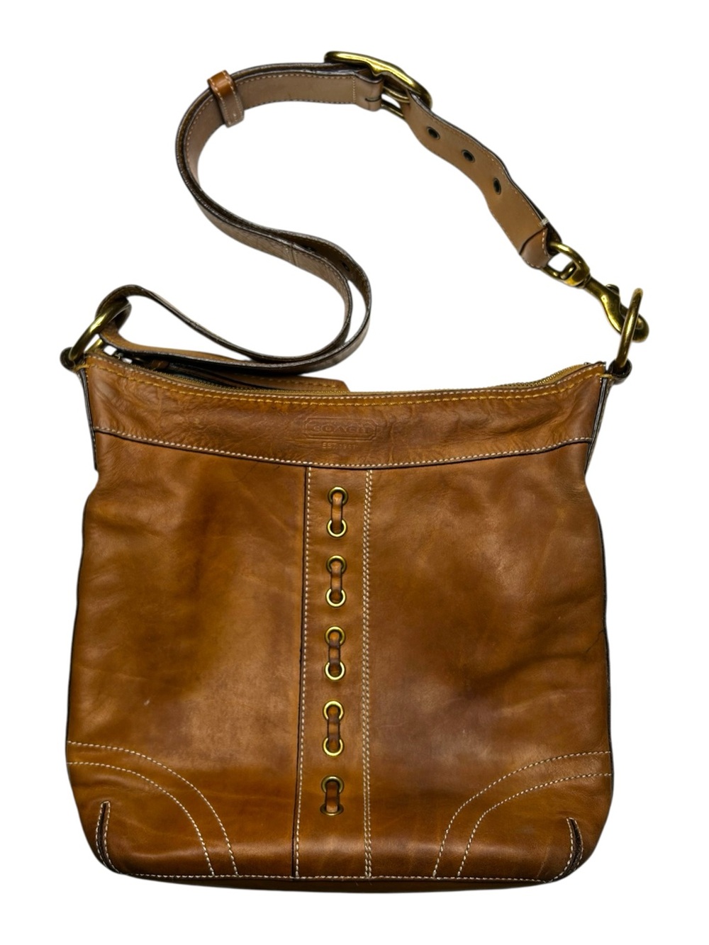 Vintage Coach Chelsea Laced Duffle Crossbody Shoulder Bag 10399 - Picture 15 of 15